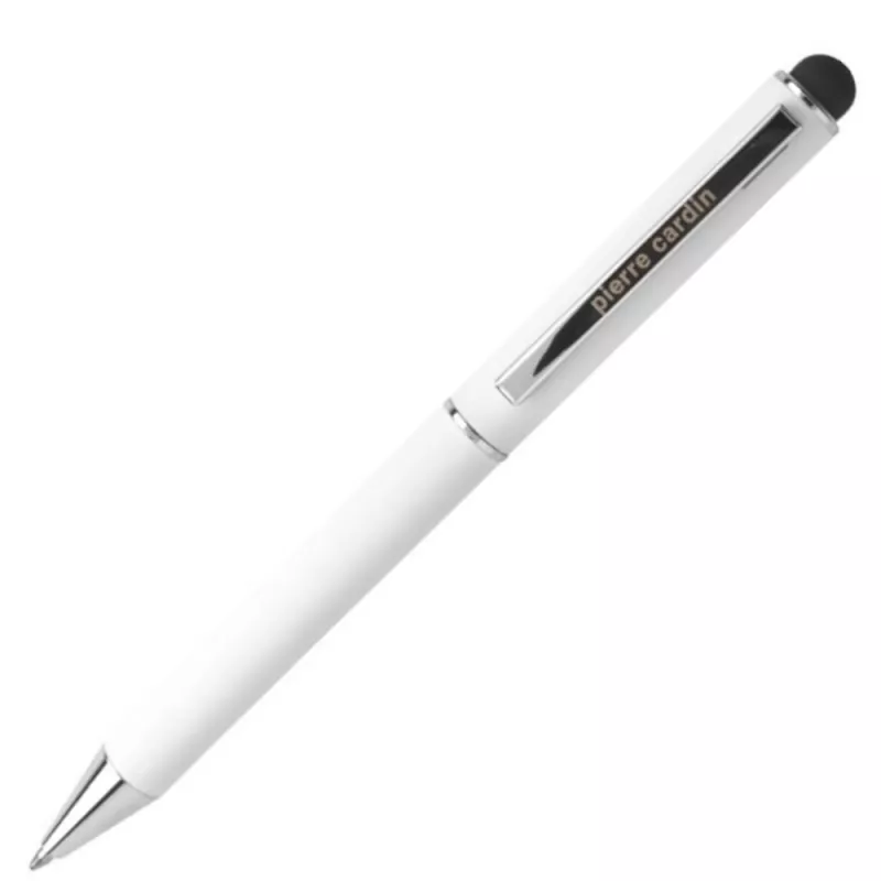 Długopis metalowy touch pen soft touch CLAUDIE Pierre Cardin - biały (B0102000IP306)