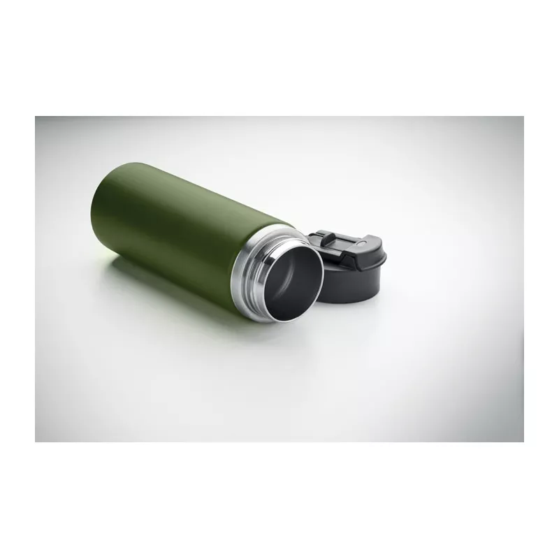 Butelka termiczna ze słomką 500 ml SUMA GRIP - Ciemnozielony (MO2775-60)