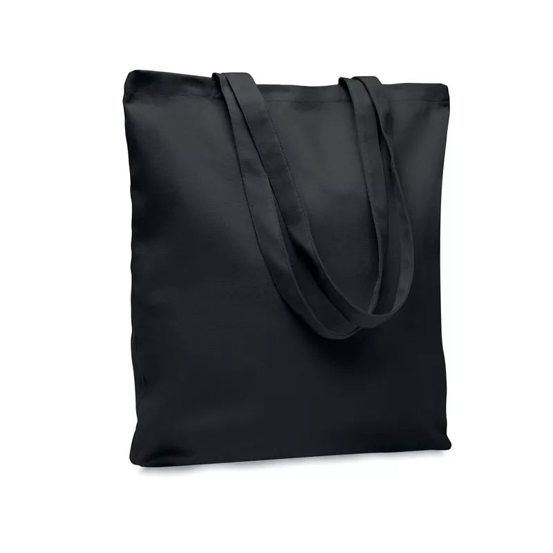 Torba bawełniana na zakupy 270 g/m² RASSA COLOURED - Czarny (MO6442-03)