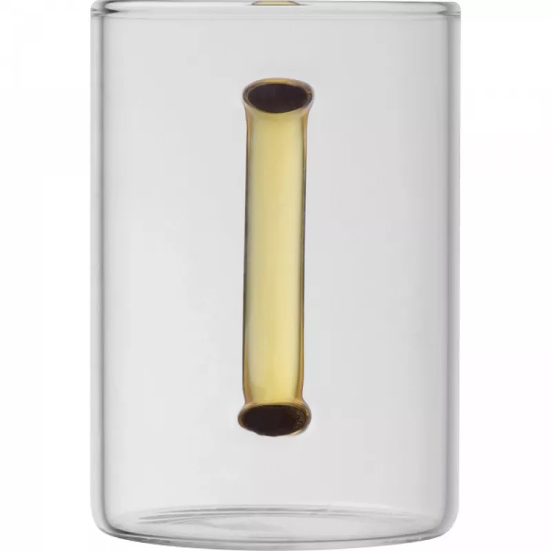 Kubek szklany 250 ml EDDA - żółty (8234008)