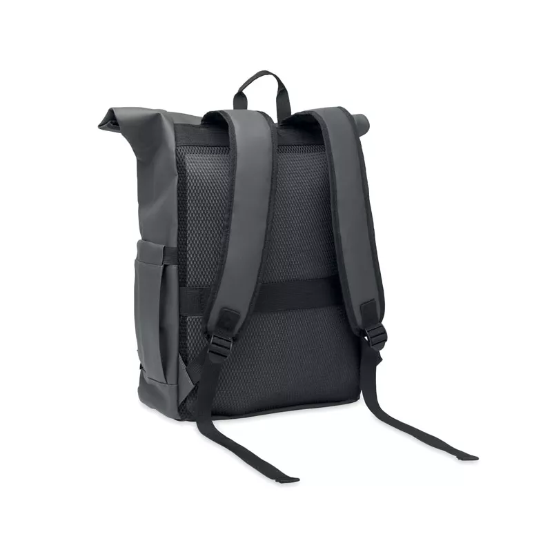 Plecak rolltop na laptop RPET 600D BANGKOK ROLL - Kamienny Szary (MO2643-15)