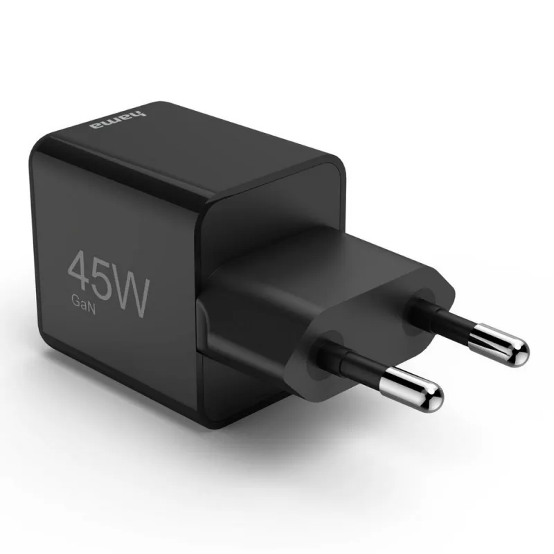 Ładowarka ścienna 45W Hama Supermini - czarny (VH020-03)
