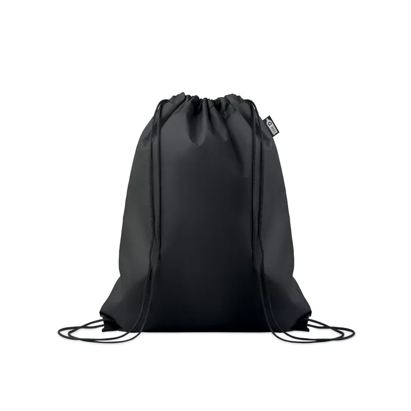 Worek ze sznurkiem z włókniny RPET 80 g/m² DAFFY RPET - Czarny (MO2809-03)