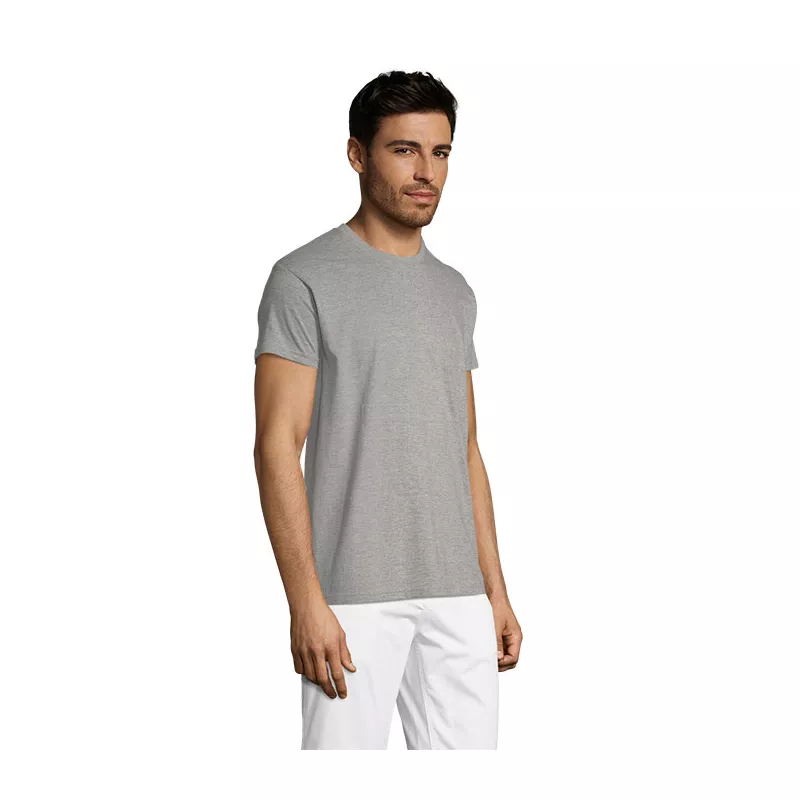 Koszulka unisex 150 g/m² Sol's TITAN - Szary Melanż (S04728-GM)
