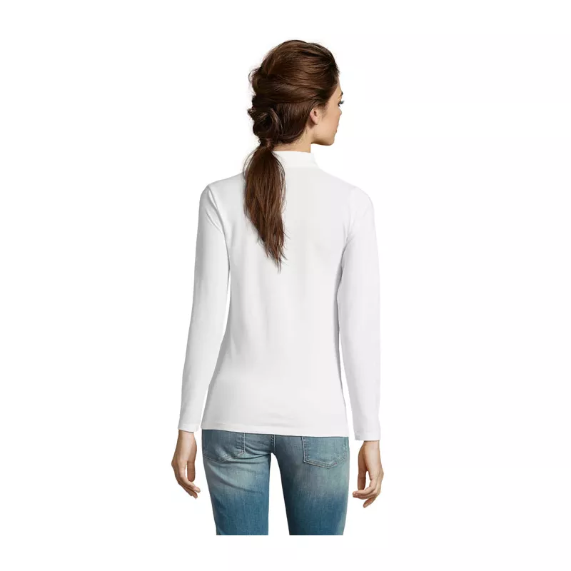 Polo damskie 180 g/m² Sol's PERFECT LSL WOMEN - Bialy (S02083-WH)