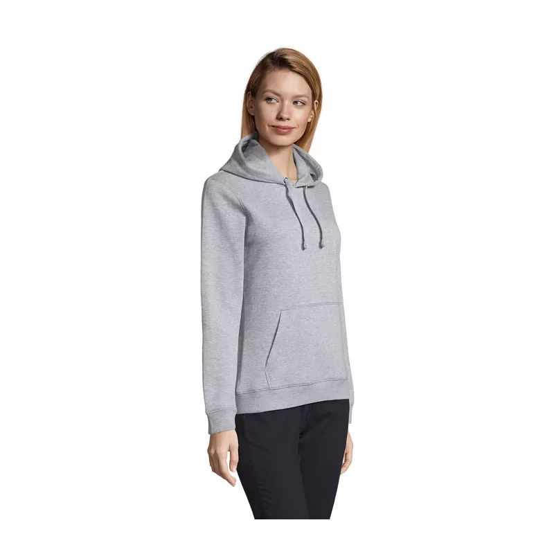 Bluza damska z kapturem 280 g/m² Sol's SPENCER WOMEN - Szary Melanż 2 (S03103-GY)