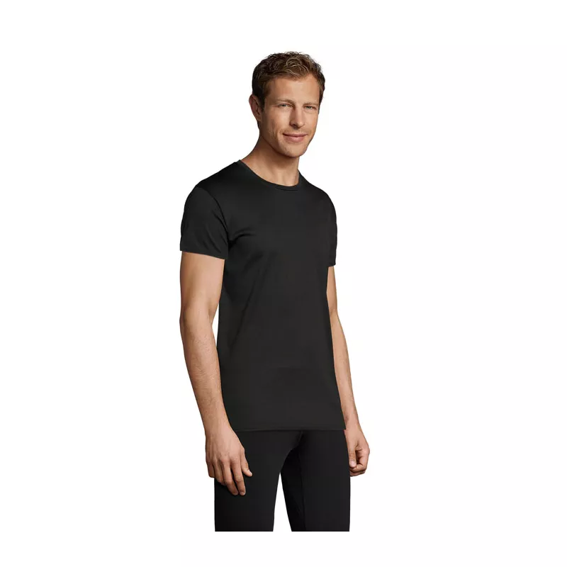 Koszulka sportowa unisex 130 g/m² Sol's SPRINT - Czarny (S02995-BK)