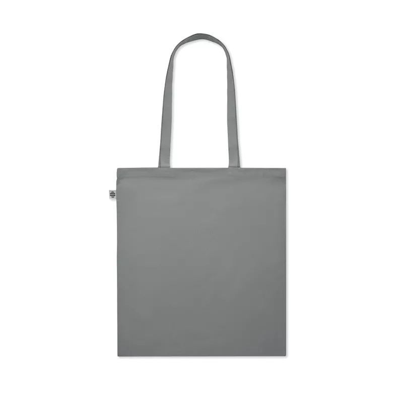 Torba z bawełny organicznej 140 g/m² ZIMDE COLOUR - Szary (MO6189-07)