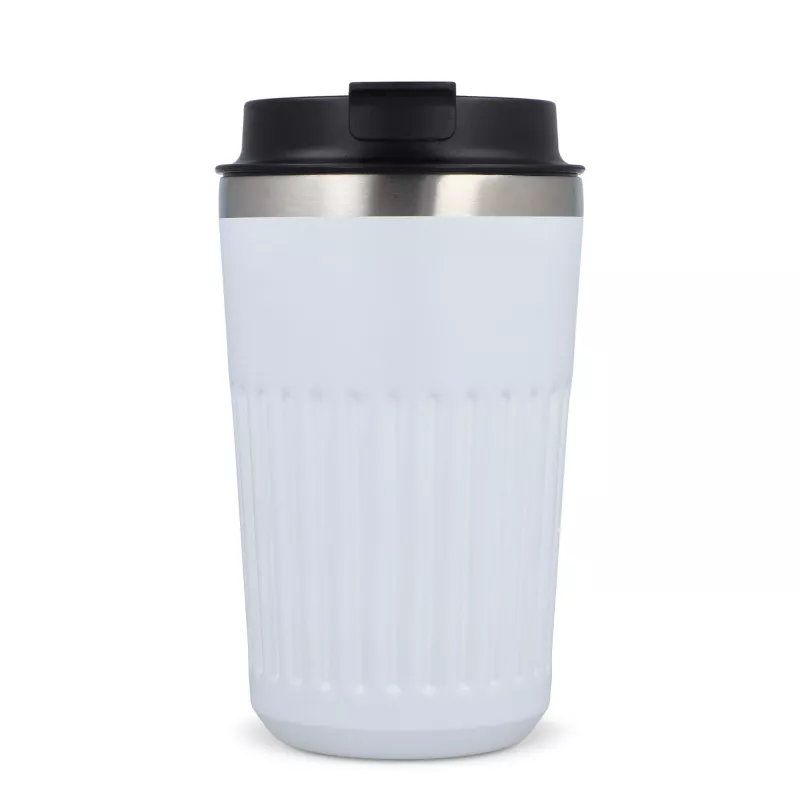 Termos na kawę ze stali nierdzewnej pochodzącej z recyklingu, 400 ml - biały (LT98698-N0001)