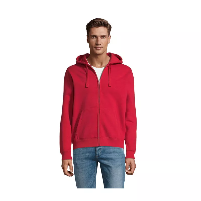 Bluza męska rozpinana 280 g/m² Sol's SPIKE MEN - Czerwony (S03105-RD)