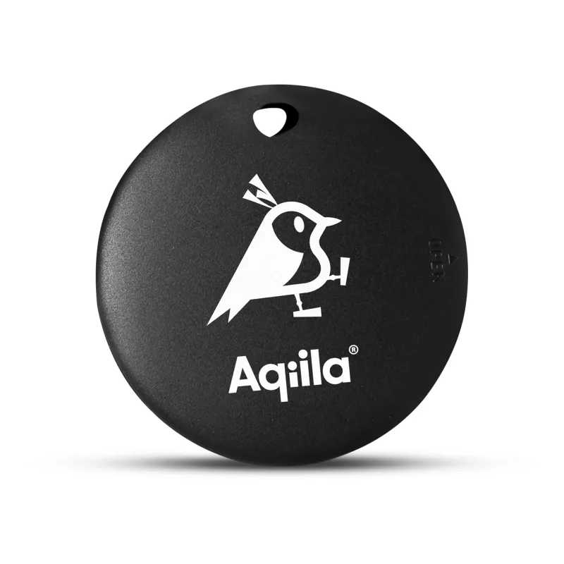 Wodoodporny lokalizator Aqiila Tagbird z dzwonkiem rowerowym - czarny (LT45202-N0002)