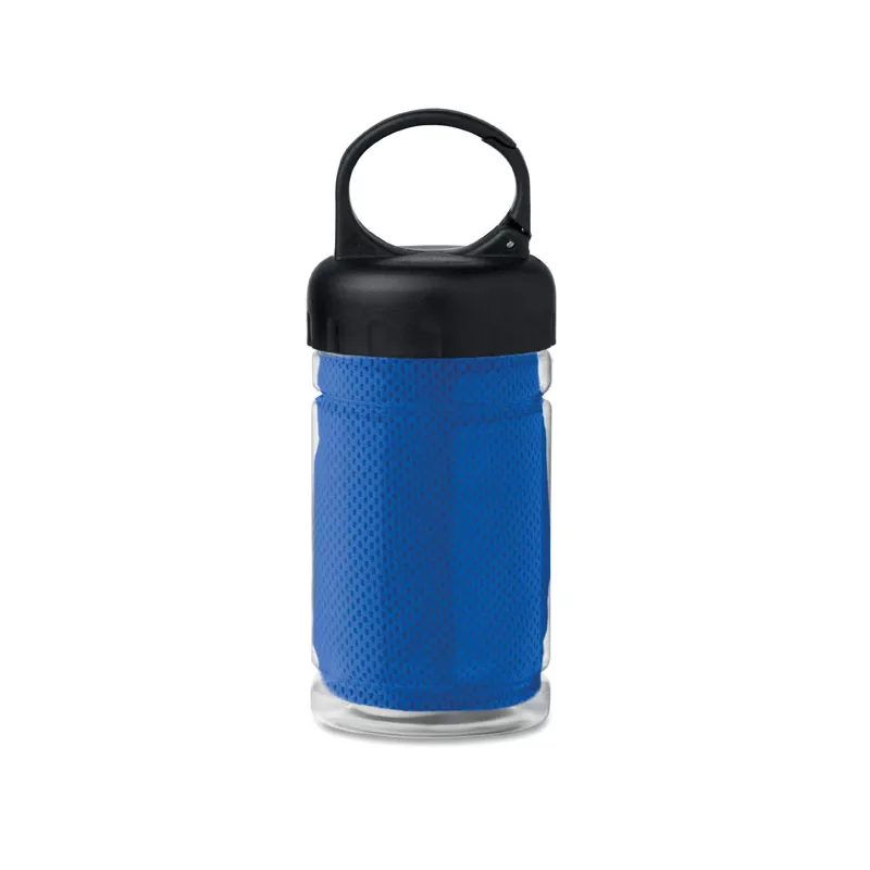 Ręcznik sportowy w butelce PET 30x80 cm FRIS - Niebieski (MO9203-37)