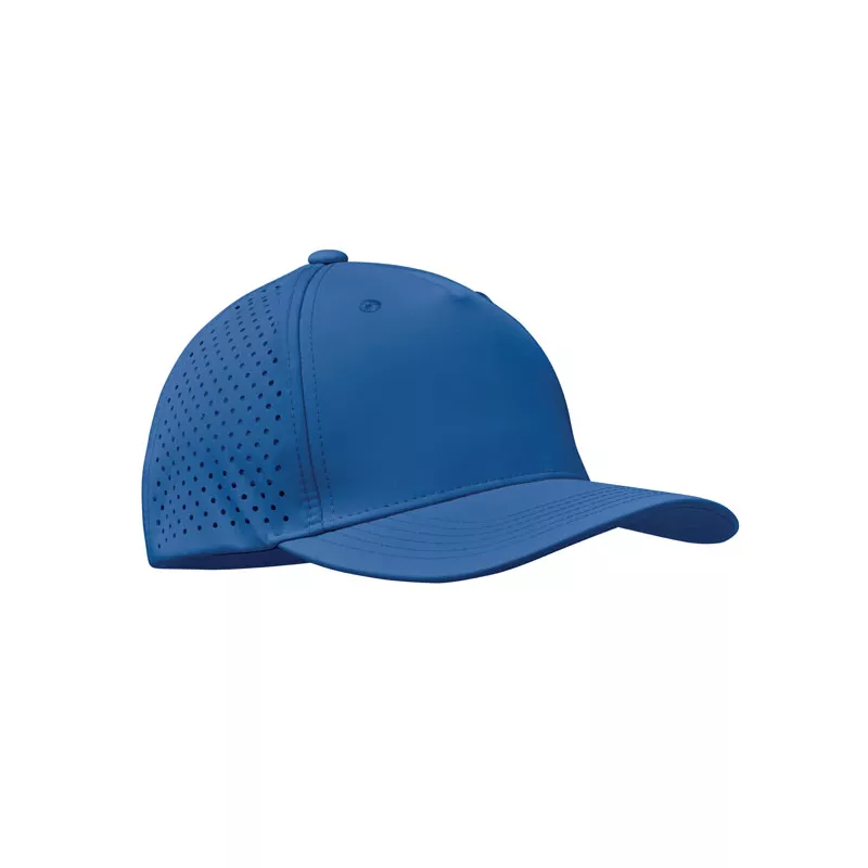 Czapka z daszkiem sportowa 5-panelowa 130 g/m² CAPO - Niebieski (MO2543-37)