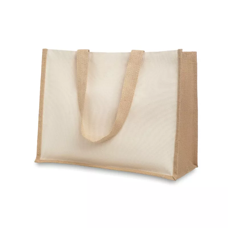 Torba jutowa laminowana CAMPO DE FIORI - Bezowy (MO8967-13)