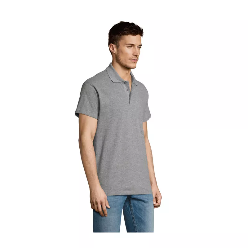 Koszulka polo męska piqué 170 g/m² Sol's SUMMER II - Szary Melanż 2 (S11342-GY)