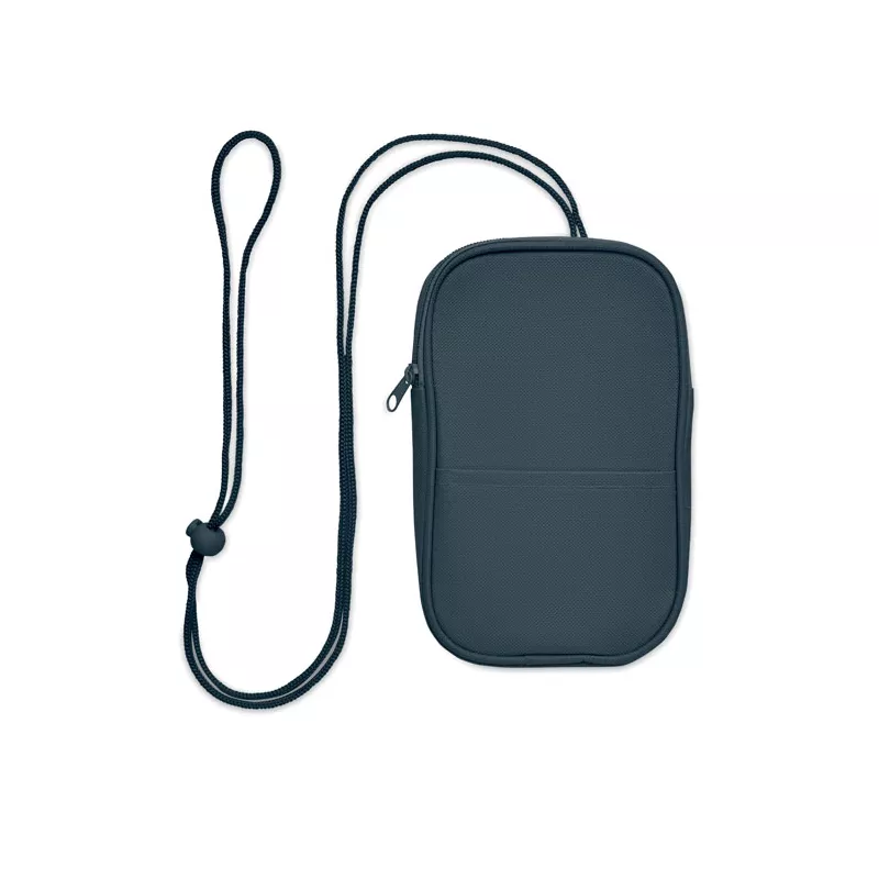 Saszetka podróżna RPET 600D na sznurku KOROVIN POUCH - Niebieski (MO2675-04)
