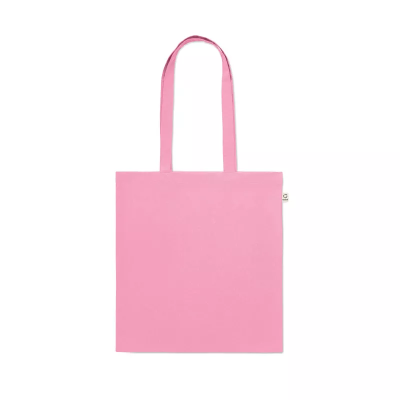 Torba z bawełny z recyklingu 140 g/m² VIVEKA COLOUR - Dziecięcy Róż (MO2302-11)