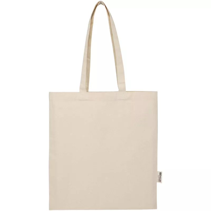 Madras Blend torba na zakupy z bawełny z recyklingu z certyfikatem GRS o gramaturze 140 g/m² i pojemności 7l - Piasek pustyni (12076006)
