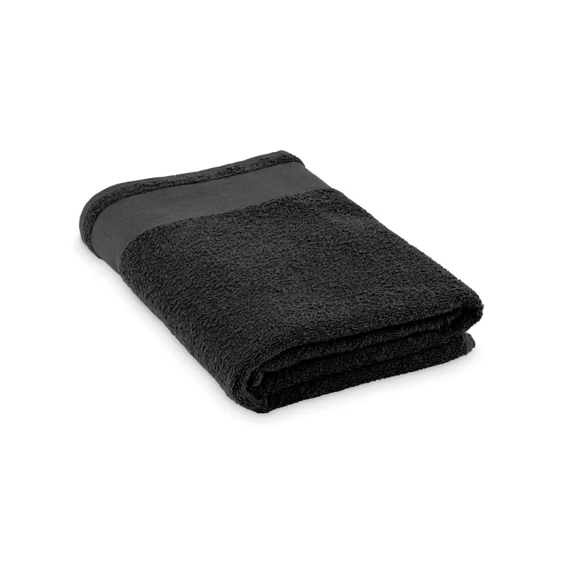 Ręcznik kąpielowy 380 g/m² 100x150 cm ISLAND 100 - Czarny (MO2767-03)