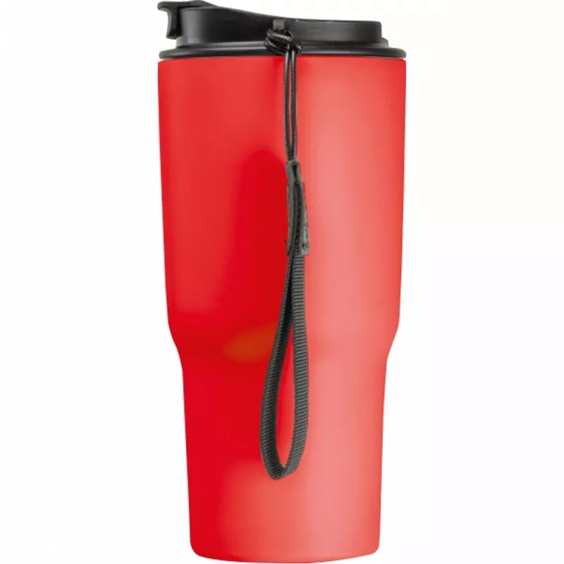 Kubek termiczny 550 ml z podwójnymi ściankami ze stali - czerwony (8523905)