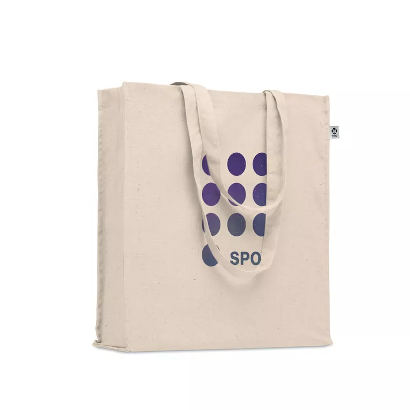 Torba na zakupy z bawełny organicznej 220 g/m² BENTE - Bezowy (MO2196-13)
