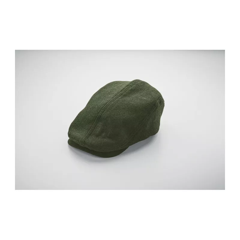 Czapka kaszkiet melanżowa 335 g/m² BLIND PEAK - Ciemnozielony (MO2966-60)