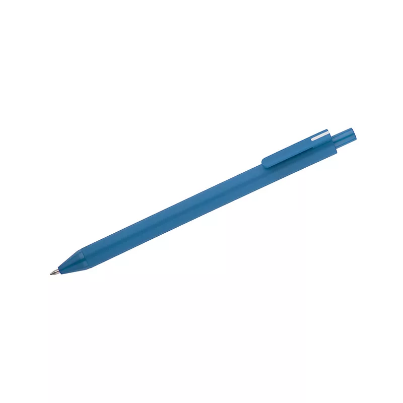 Długopis z powłoką soft touch FULKO - żółty (19829-08)