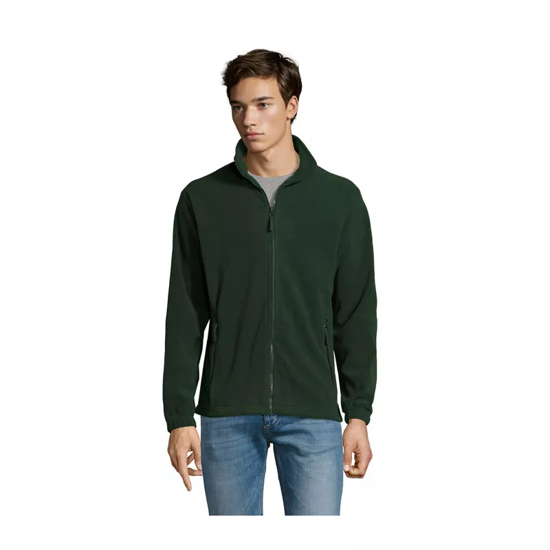 Bluza polarowa męska rozpinana 300 g/m² Sol's NORTH - Zielony (S55000-FI)