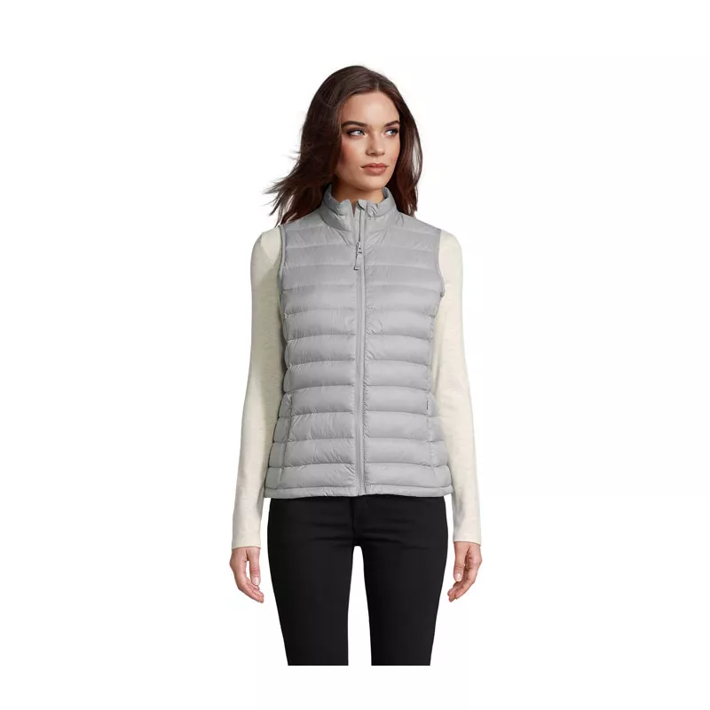 Kamizelka puchowa damska Sol's WILSON BW WOMEN - Metal Grey (S02890-MG)