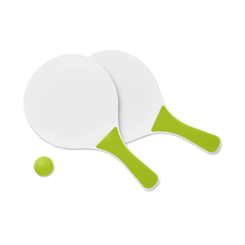 Mini zestaw do tenisa plażowego z MDF MINI MATCH - Limonka (MO1911-48)