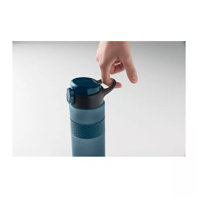 Butelka z RPET ze słomką 700 ml ISJFORDEN - Francuski Granat (MO2755-85)