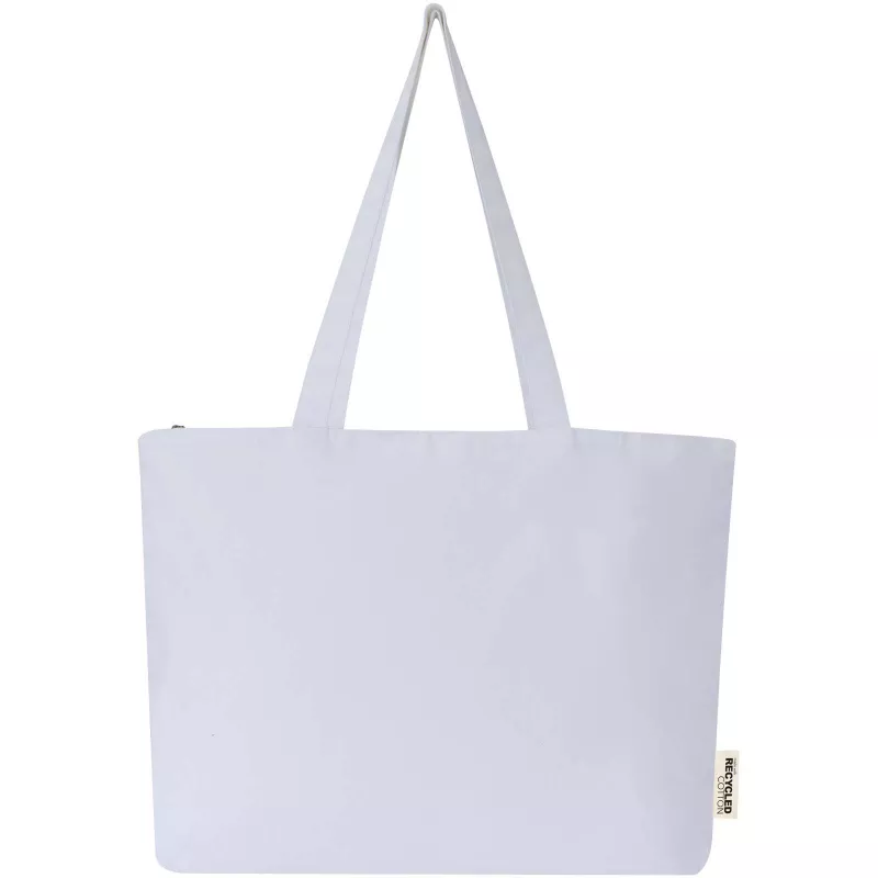 Torba bawełniana 320 g/m², 47x11x30,5cm Ningbo, zapinana na suwak - Biały (12033101)
