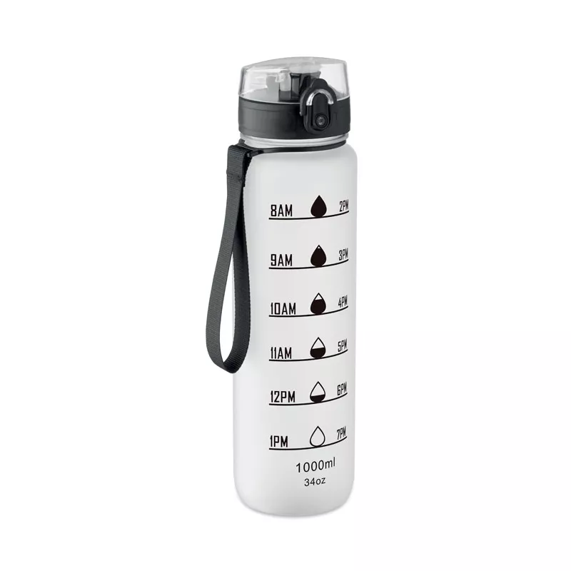 Butelka sportowa RPET 1000 ml ISFORDEN MARK - Przezroczysty Bialy (MO2672-26)