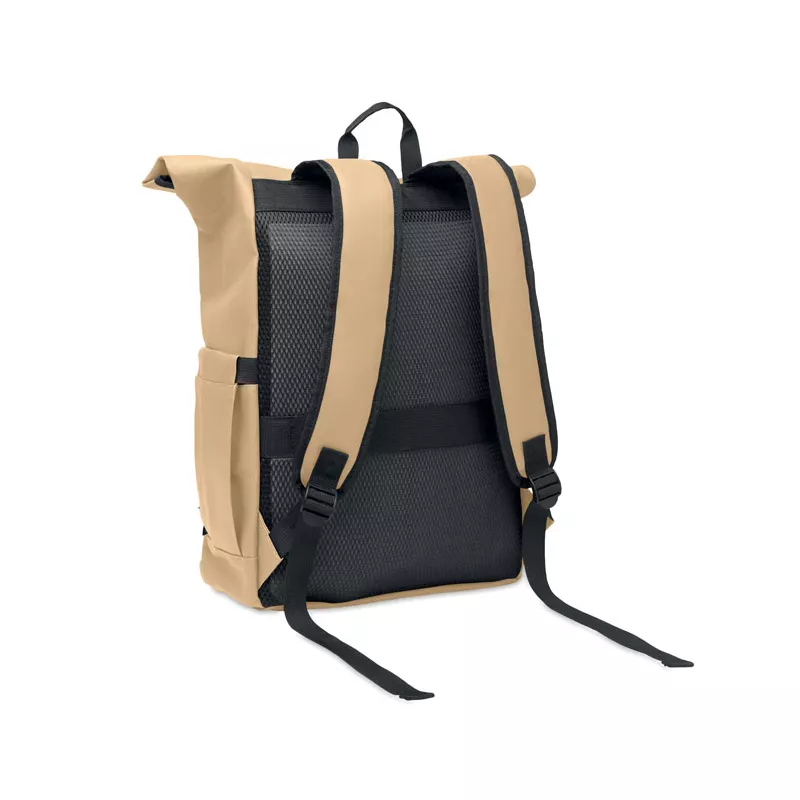 Plecak rolltop na laptop RPET 600D BANGKOK ROLL - Khaki (MO2643-39)