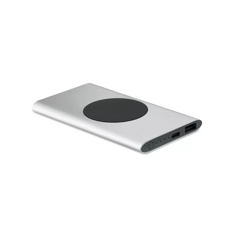 Powerbank indukcyjny 15W 5000 mAh POWERPLUS - Srebrny Mat (MO2375-16)