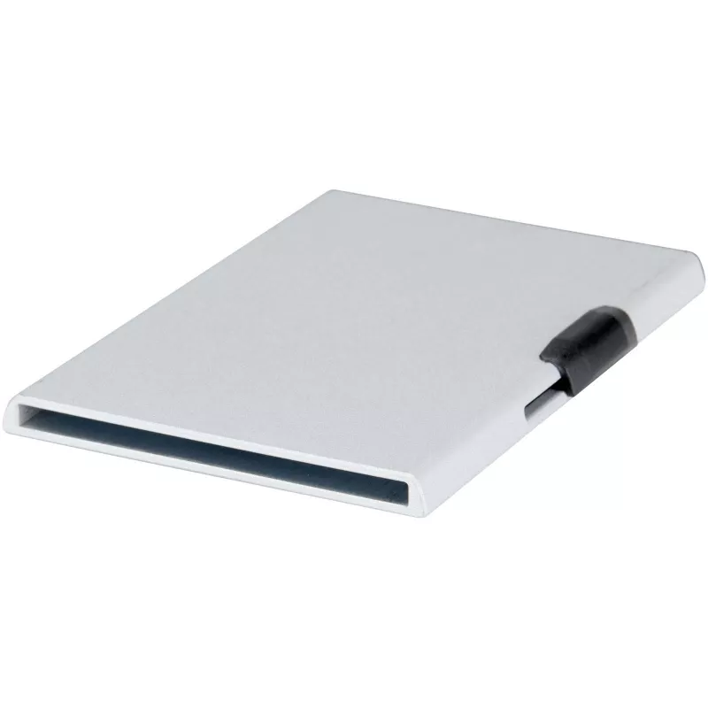 Magnetyczne etui na karty z ochroną RFID, wykonane z materiałów z certyfikatem RCS - Srebrny (12452881)