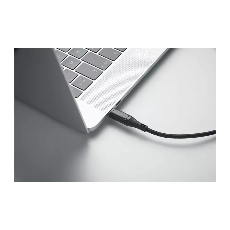 Kabel USB-C 100W z wyświetlaczem mocy TYPSO - Czarny (MO2676-03)