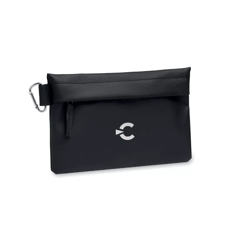 Organizer podróżny RPET 600D na zamek CARRY - Czarny (MO2642-03)