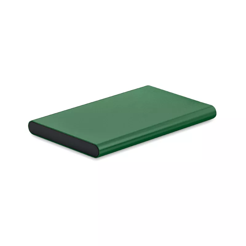 Powerbank płaski 4000 mAh aluminiowy POWERFLAT C - Ciemnozielony (MO6825-60)