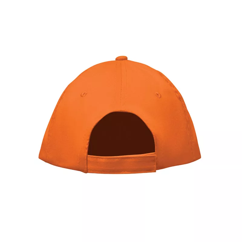 Czapka z daszkiem 5-panelowa z bawełny 180 g/m² SUNNY - Pomaranczowy (MO2345-10)