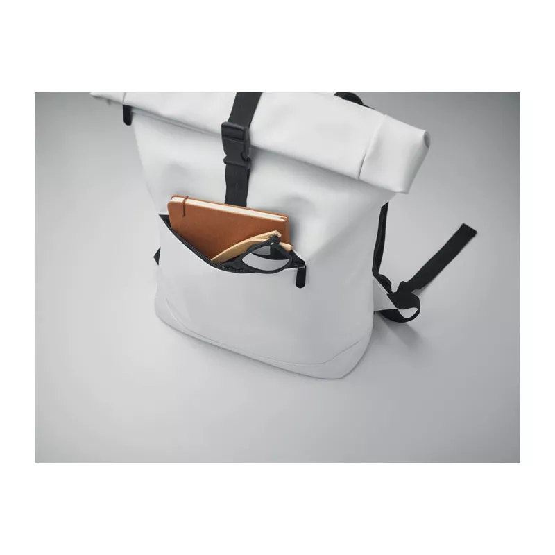 Plecak na laptop 15" z PU BAI ROLL - Bialy (MO2230-06)