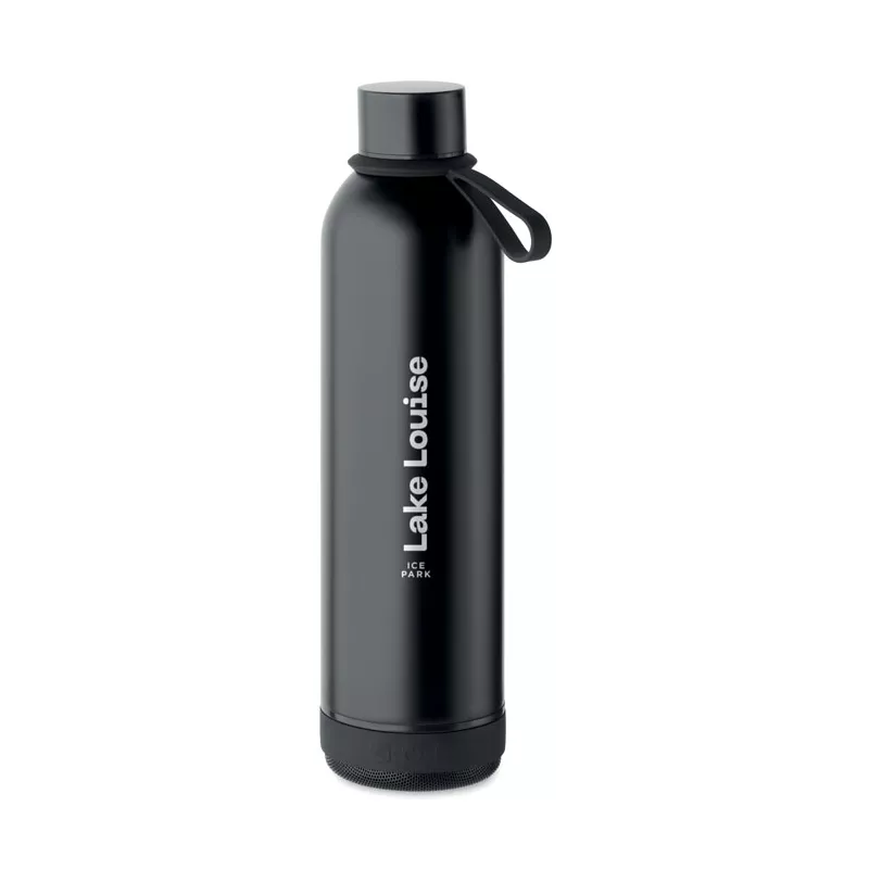 Butelka termiczna 500 ml z głośnikiem 3W MUSEY - Czarny (MO2312-03)