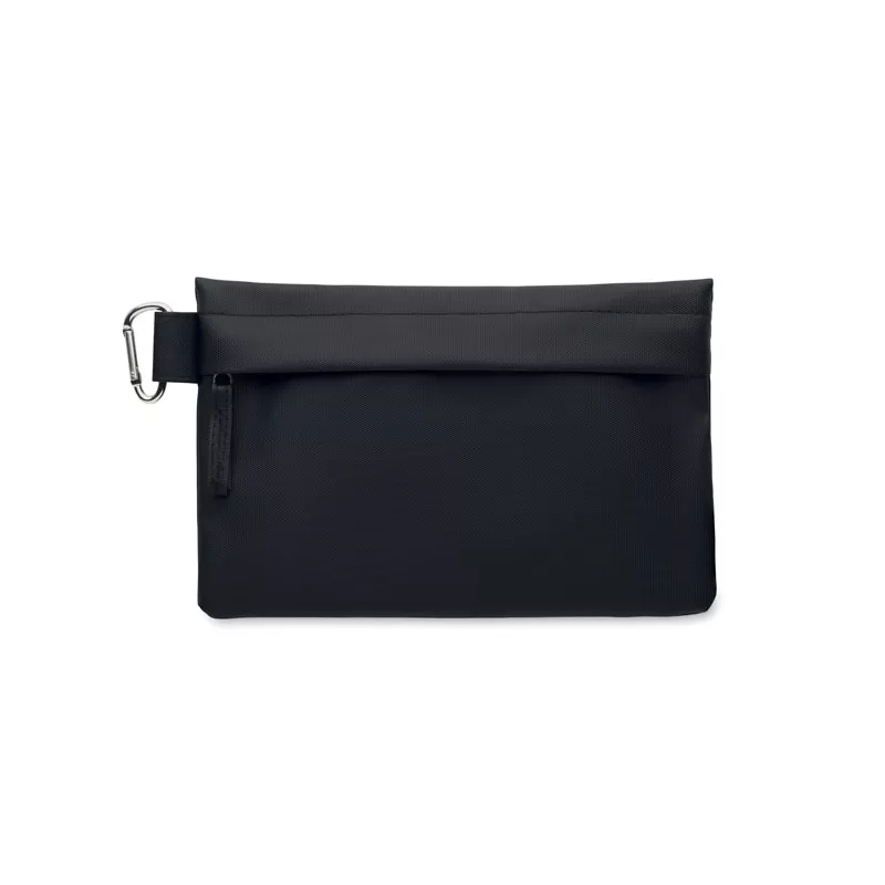 Organizer podróżny RPET 600D na zamek CARRY - Czarny (MO2642-03)