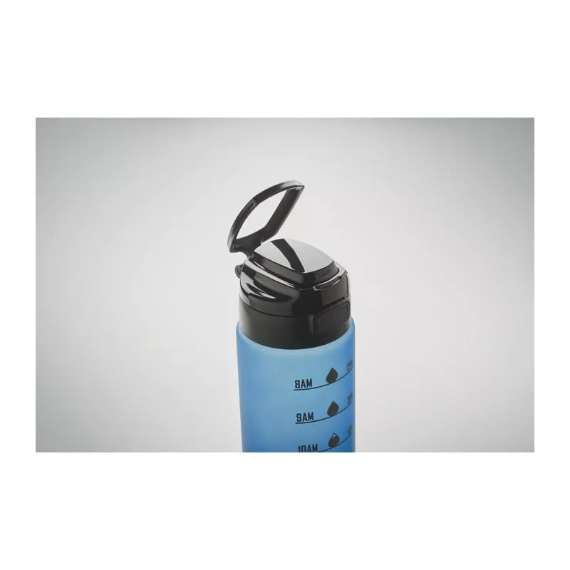 Butelka sportowa z RPET 1000 ml LEVEL - Niebieski (MO2409-04)