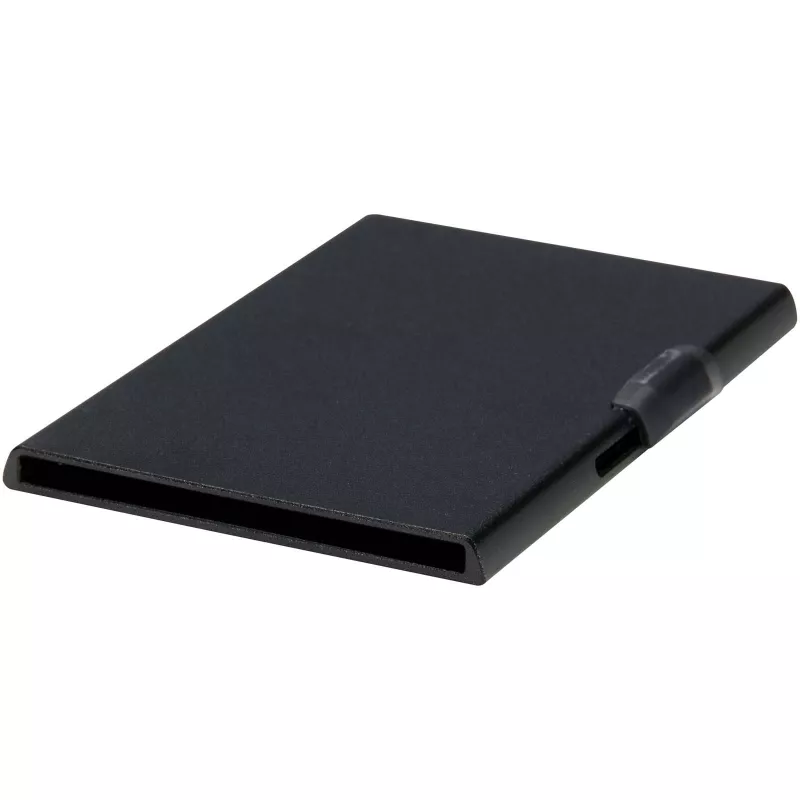 Magnetyczne etui na karty z ochroną RFID, wykonane z materiałów z certyfikatem RCS - Czarny (12452890)