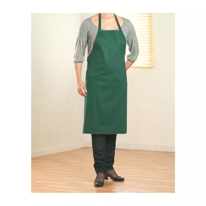Fartuch kuchenny bawełniany 180 g/m² KITAB GLASGOW - Zielony (MO7251-09)