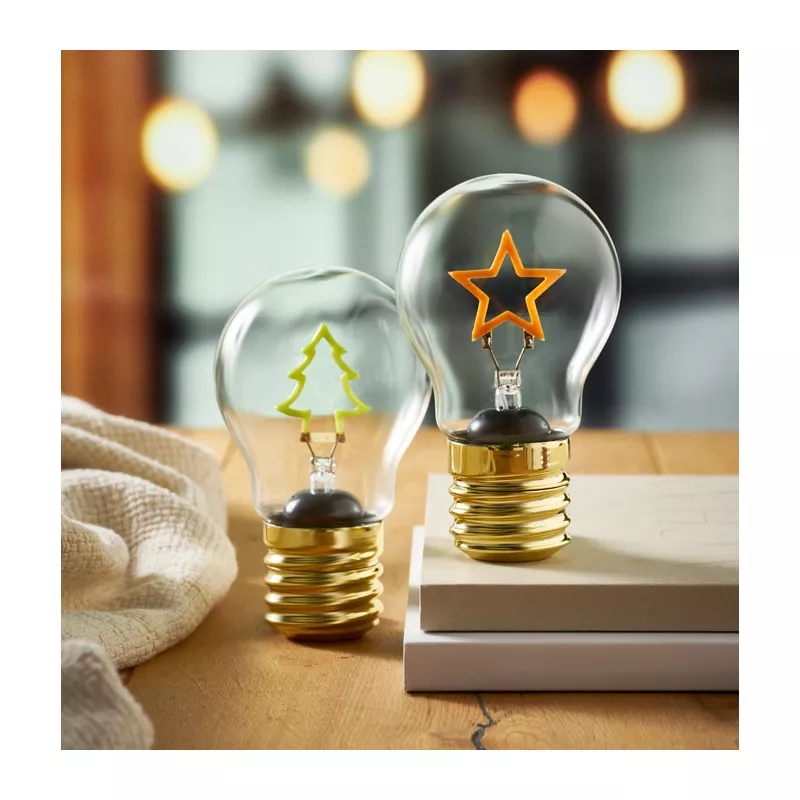 Żarówka dekoracyjna LED z żarnikiem LUMIGLOW - Zólty (CX1582-08)