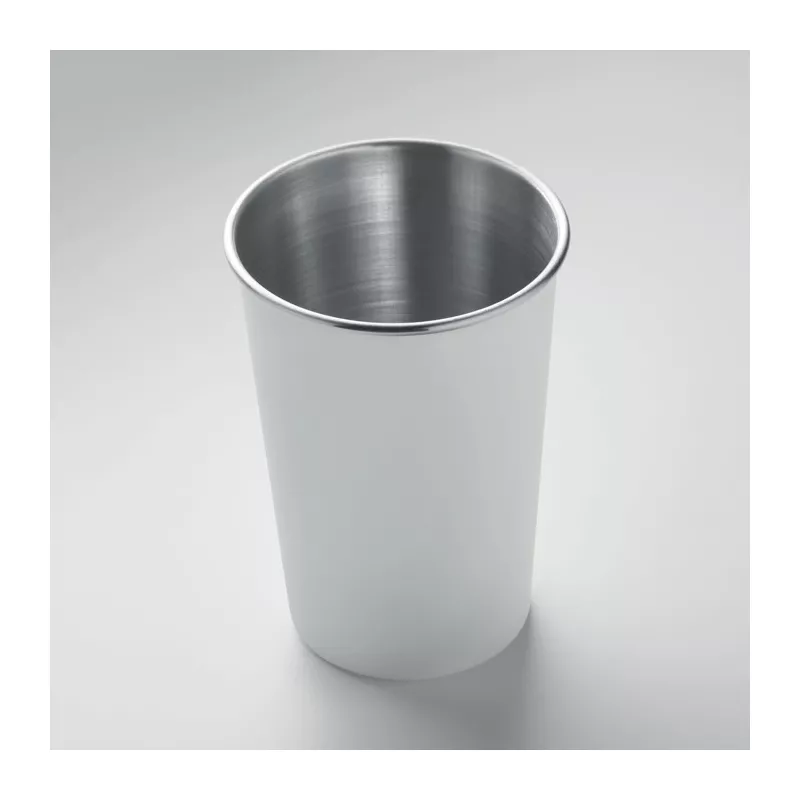 Kubek ze stali nierdzewnej z recyklingu 350 ml FJARD - Bialy (MO2063-06)