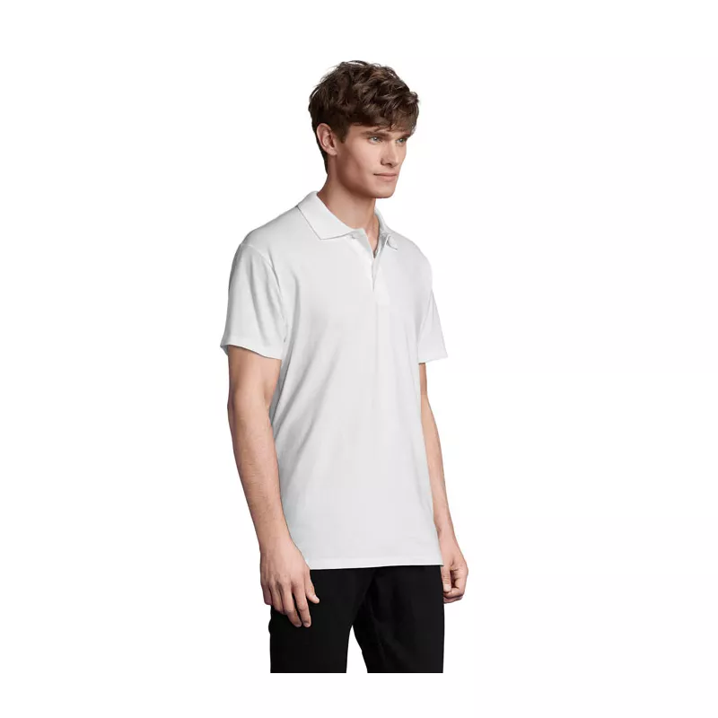 Koszulka polo męska piqué 210 g/m² Sol's SPRING II - Bialy (S11362-WH)