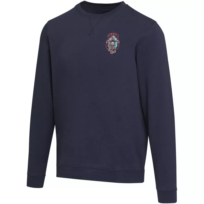 Jasper organiczna bluza unisex z recyklingu o gramaturze 280 g/m² z okrągłym dekoltem i certyfikatem OCS - Granatowy (39561-NAVY)